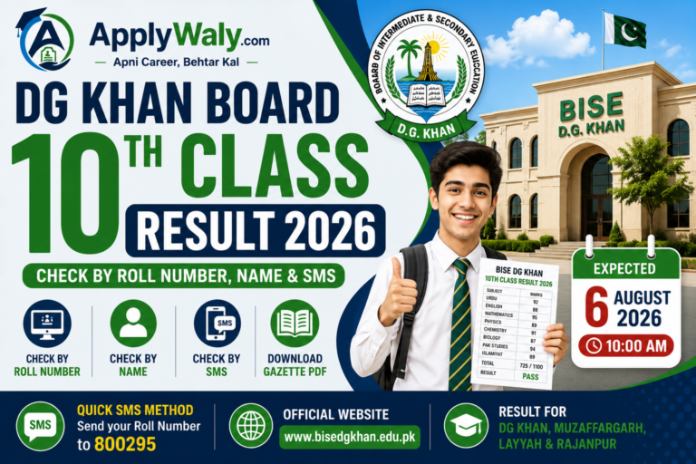 BISE DG Khan Board 10th Result 2026 – Check by Roll Number, Name & SMS