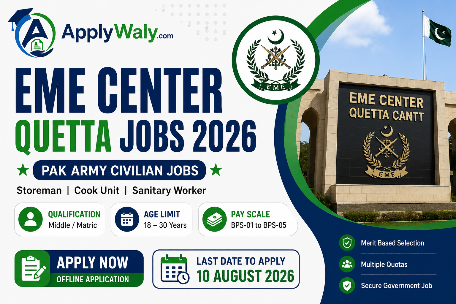 EME Center Quetta Jobs 2026