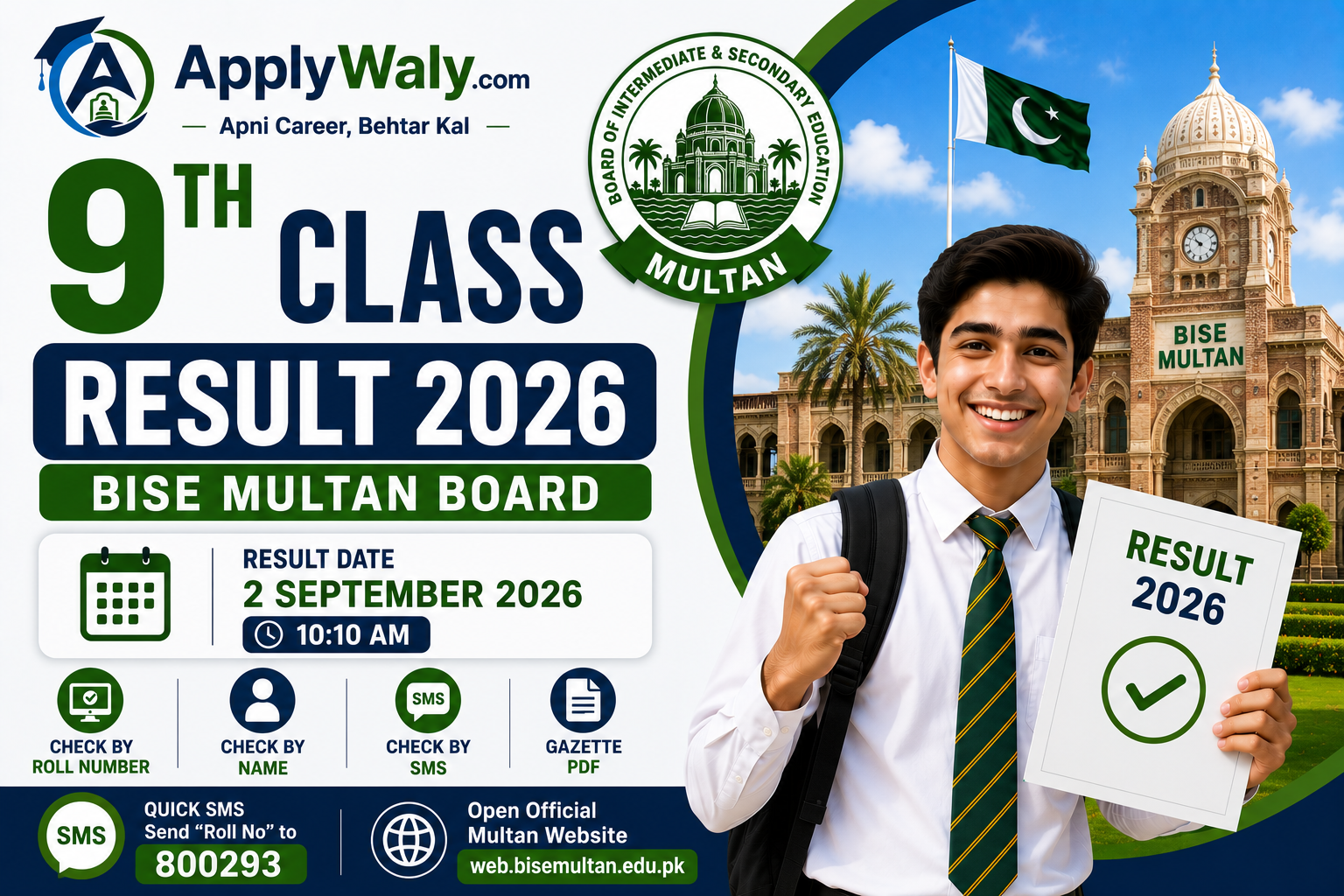 Multan Board 9th Class Result 2026