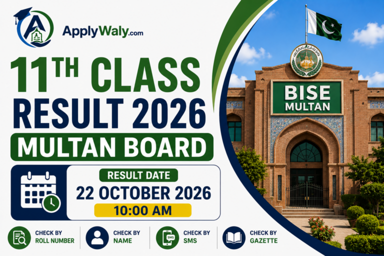 11th Class Result 2026 Multan Board – Check by Roll Number, SMS & Gazette