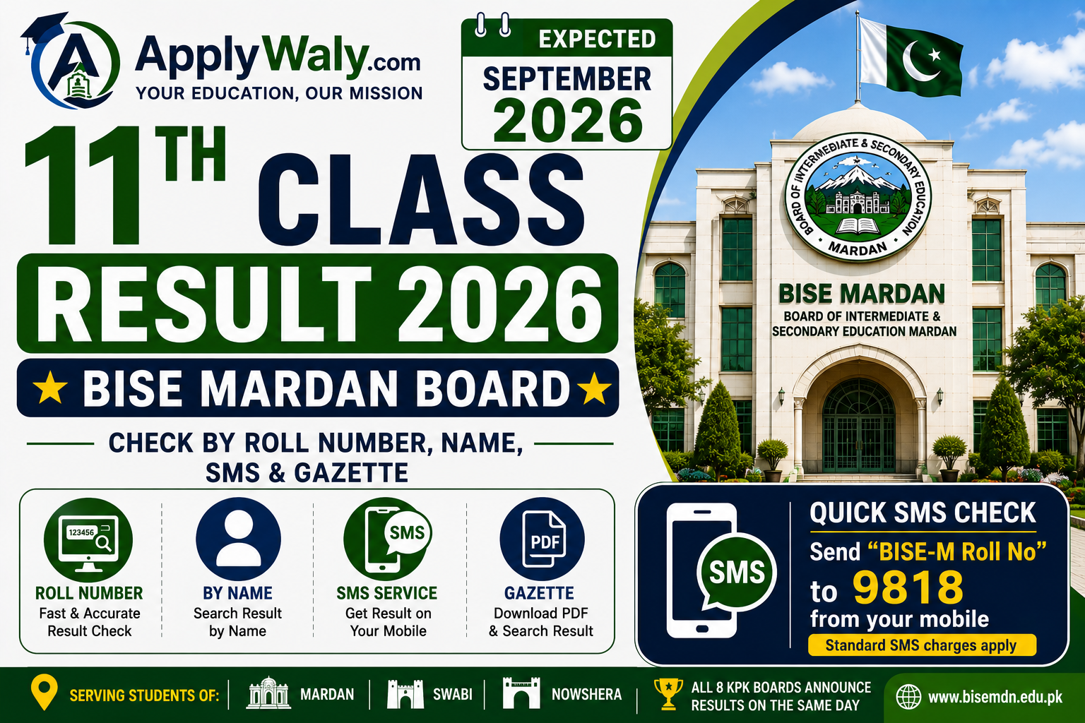 BISE Mardan11th Class Result 2026