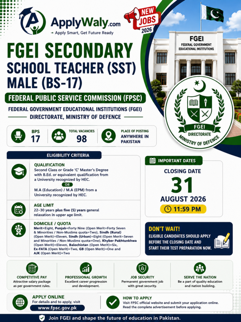 FGEI SST Male Jobs 2026