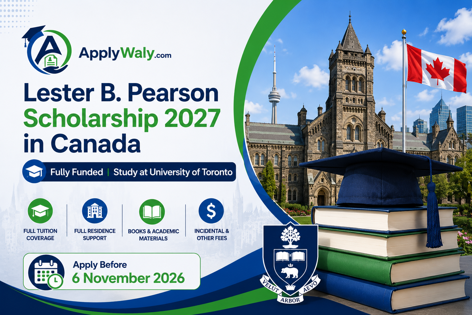 Lester B. Pearson Scholarship 2027 in Canada