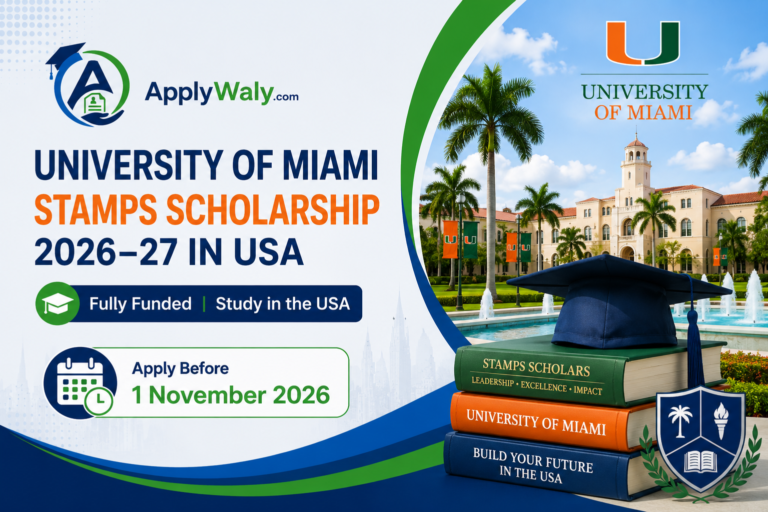 University of Miami Stamps Scholarship 2026–27 in USA | Fully Funded Undergraduate Scholarship
